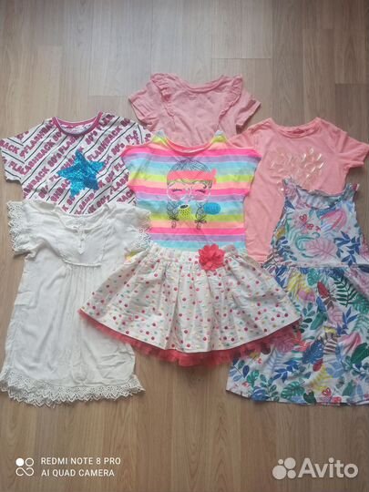Летняя одежда для девочки 122