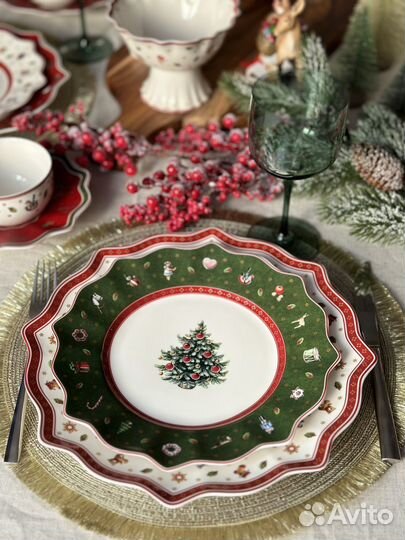 Тарелки новогодние Toys delight 24см Villeroy&Boch