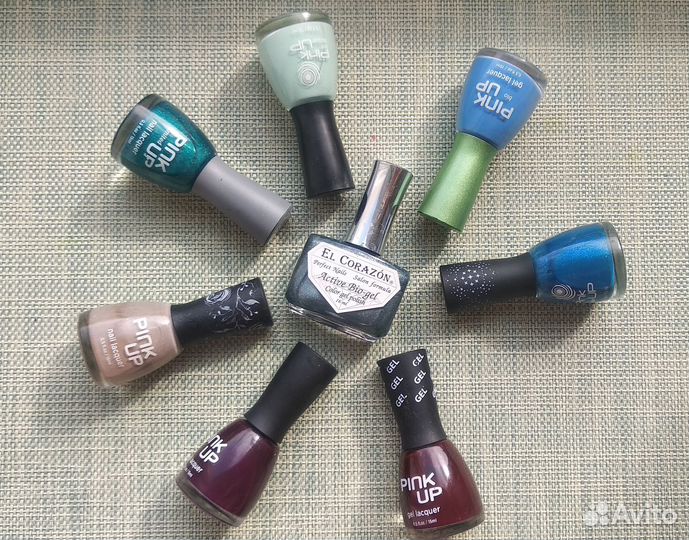 Лаки для ногтей Pink up, El Corazon шт