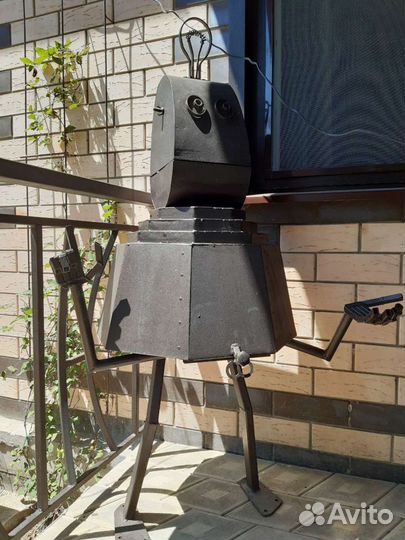 Пепельница, робот, декорация, мусорка, урна