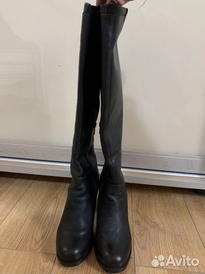 Сапоги кожаные женские