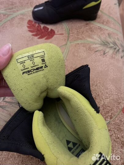 Лыжные ботинки fischer 36р