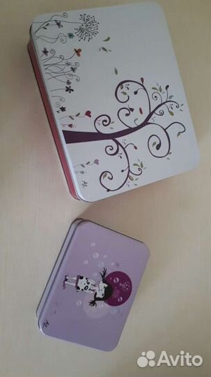 Новые шкатулки из металла (набор из 2х шт)