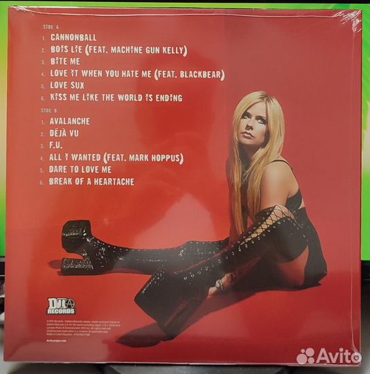 Avril lavigne - Love Sux LP цветной винил new