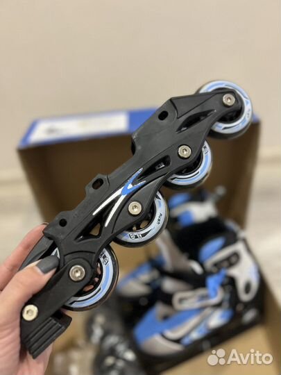 Коньки ролики 2 в 1 раздвижные 29-32