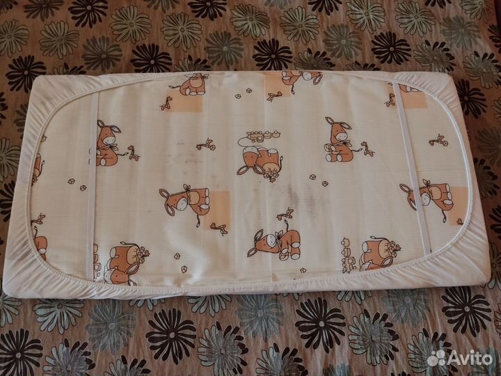 Матрас детский 120*60 с простынью и бортиками