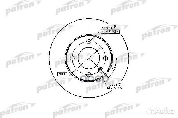 Диск тормозной передн audi: 80 72-78, 80 78-81