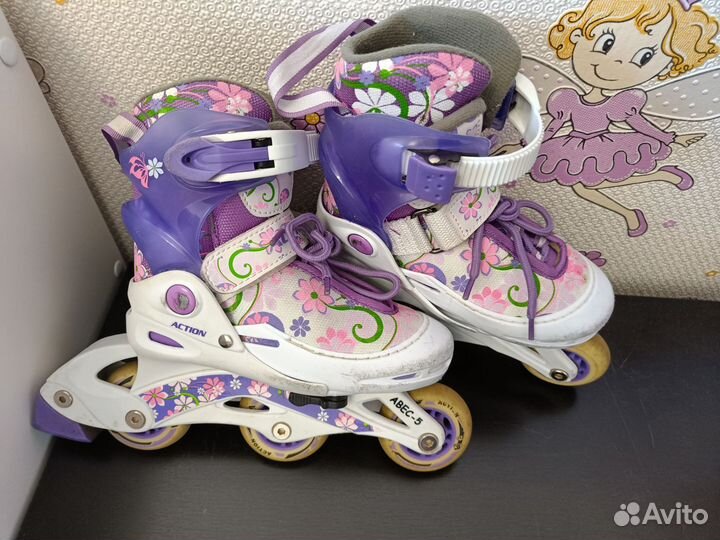 Ролики детские раздвижные, 26-29