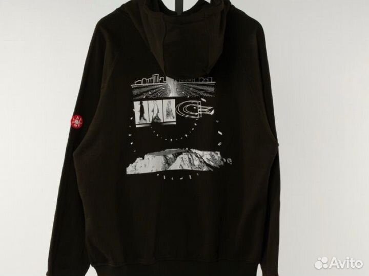 Зип худи черное Cav Empt оверсайз