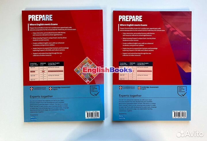 Prepare B1 level 5 комплект с CD, новые в плёнке