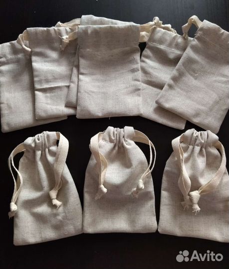 Бронь 25шт. Мешок льняной 10х15