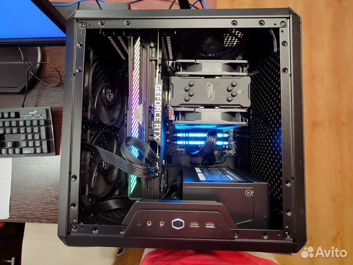 Игровой пк 3060ti rog strix/5800x/32gb/1tb ssd/2tb