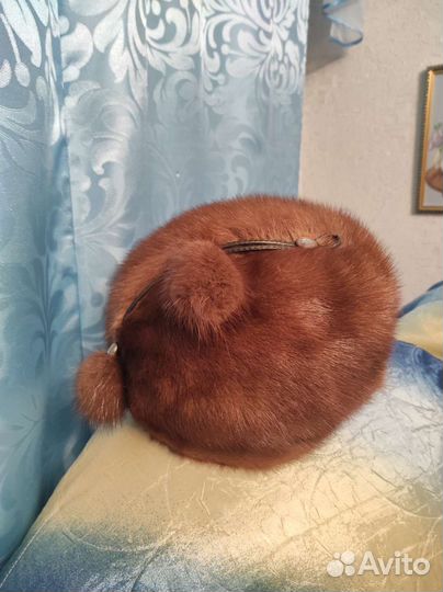 Шапка норковая женская
