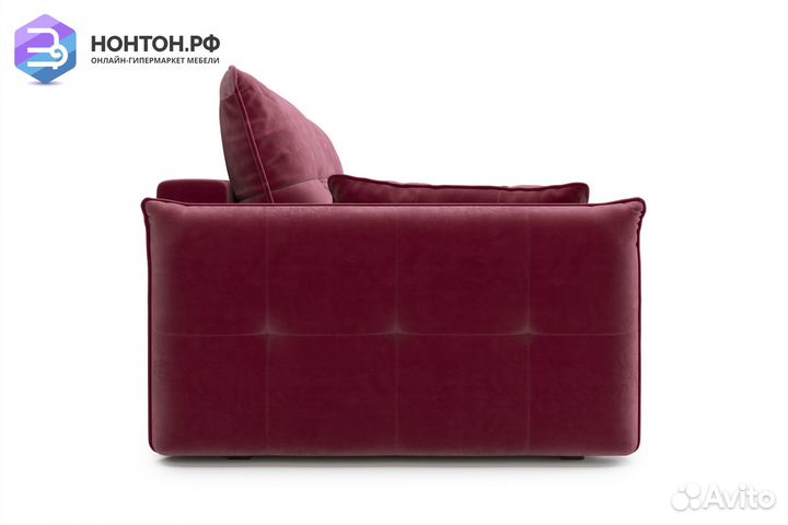 Диван тик-так Нортон бордовый