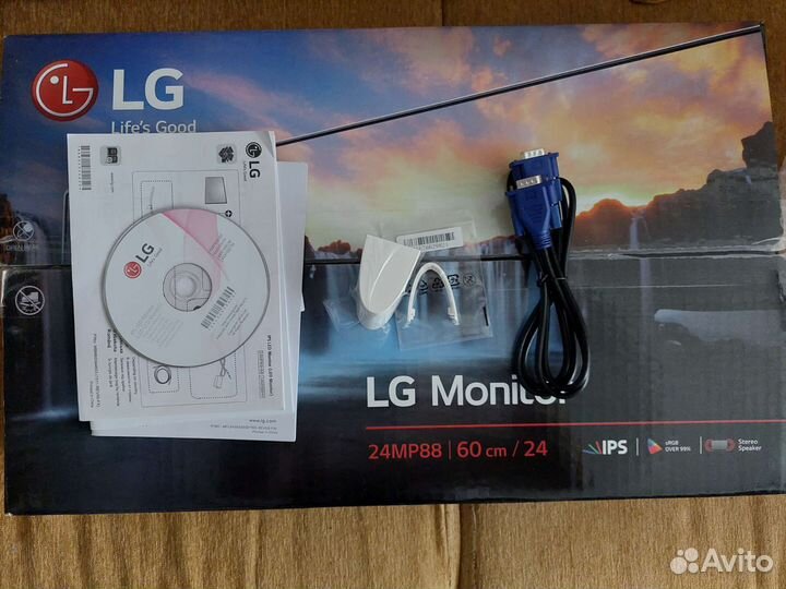 Монитор LG 24MP88HV-S 60Гц