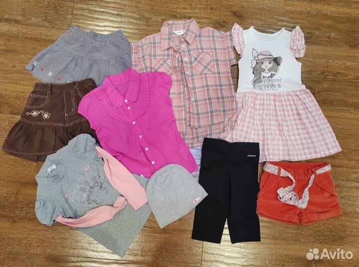 Вещи пакетом для девочки 110-122