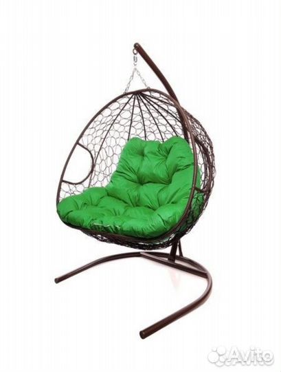 Дачное подвесное кресло кокон для двоих