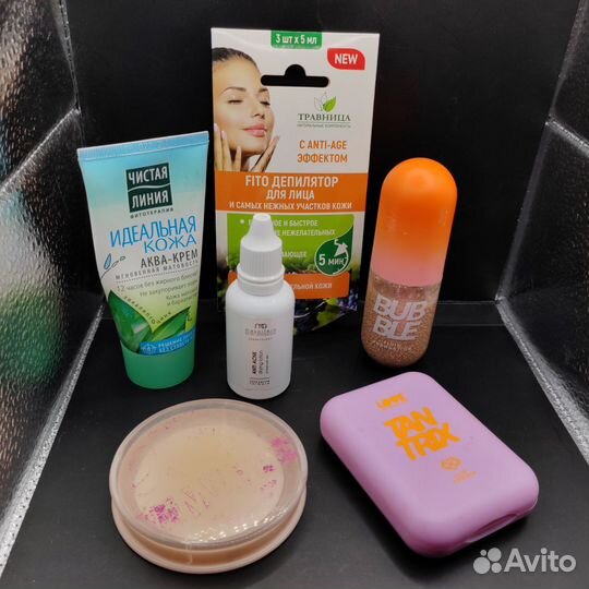 Косметика пакетом пудры тональник и другое бу