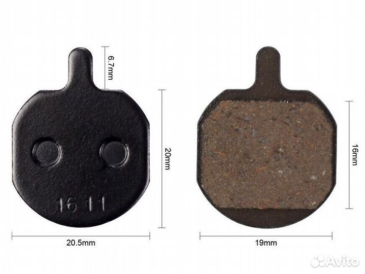 Колодки для велосипеда н/о Hayes GX-2, MX-2, MX-3, MX-4, MX-5, sole