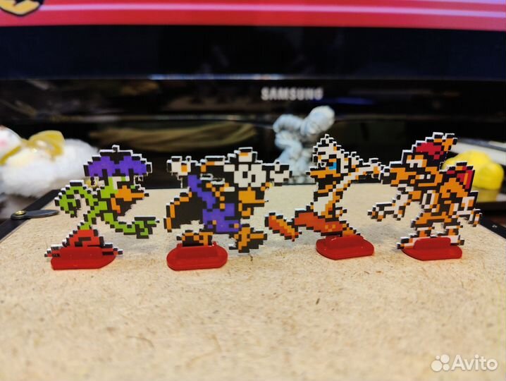 Пиксельная 2D диорама Черный Плащ (Dendy)