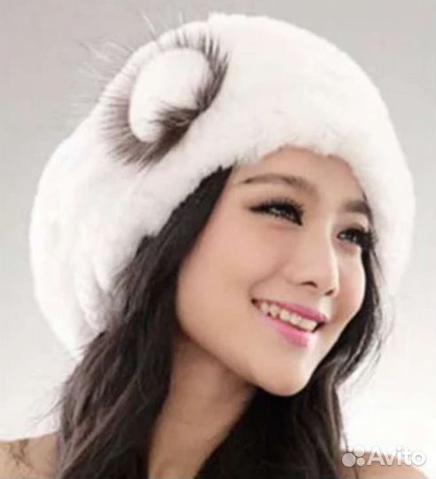 Берет женский меховой