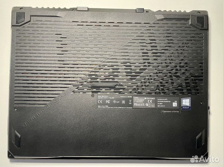 Игровой ноутбук asus ROG Strix GL531GU 1660Ti / i7