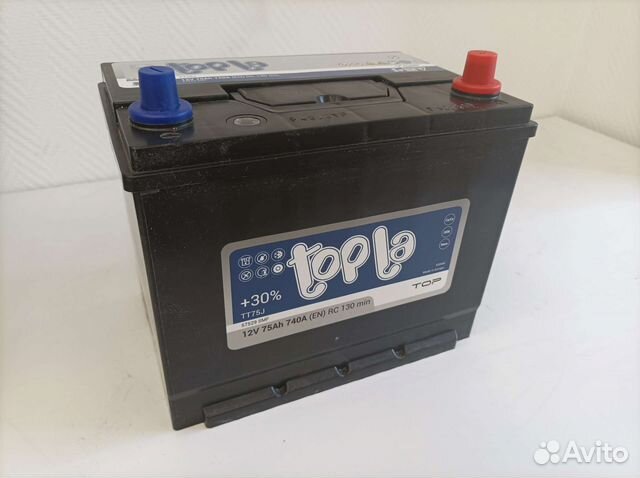 Topla 75Ач 740А. Магазин. Гарантия