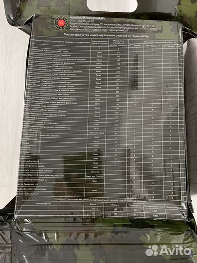 Ирп сухой паек