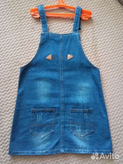 Джинсовый сарафан для девочки