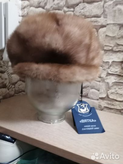 Шапка, кепка норковая новая натуральная