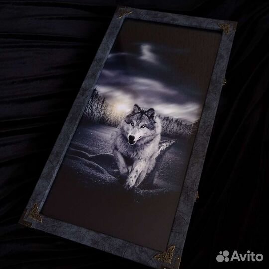 Нарды из стекла Волк