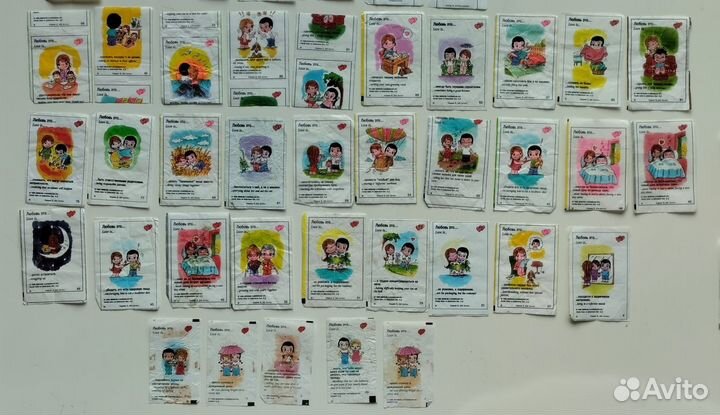 Вкладыши love is разные серии