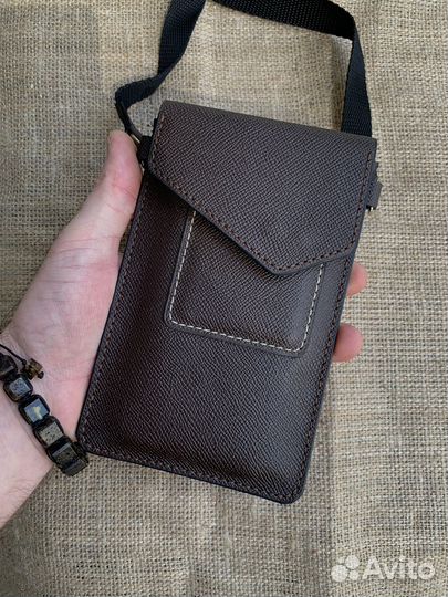 Кожаная сумочка для телефона чехол сумка из кожи