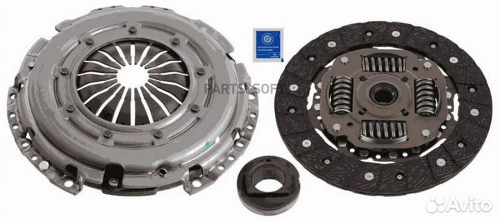 Компл.сцепления citroen/peugeot 1.6HDI 2004 sachs 3000951561