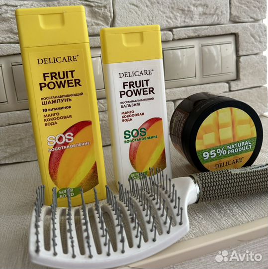 Набор:шампунь,бальзам,скраб,расческа