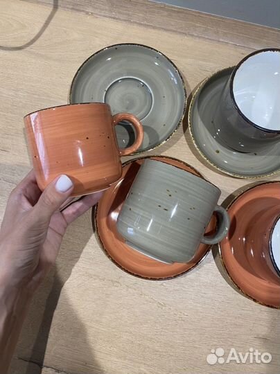 Чайные пары. Цена за 2 чашки и 2 блюдца