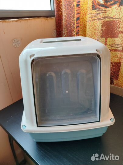 Лоток для кошек большой, закрытый