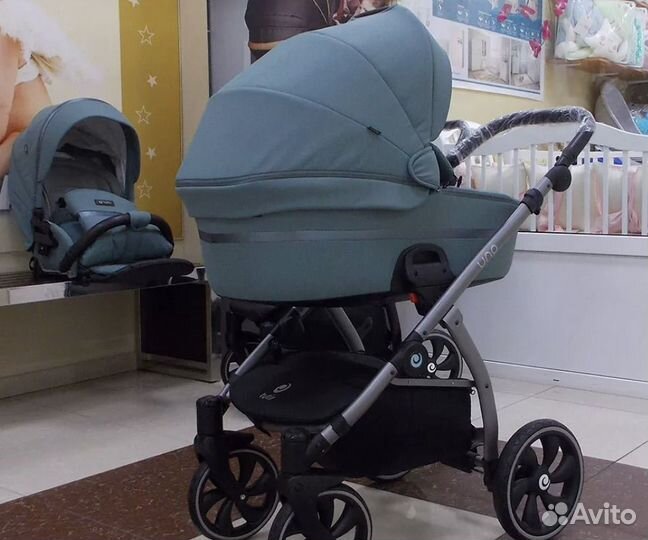 Коляска tutis uno 2 в 1 мятная