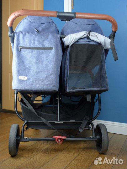 Коляска для двойни Valco baby Snap Duo Trend Denim