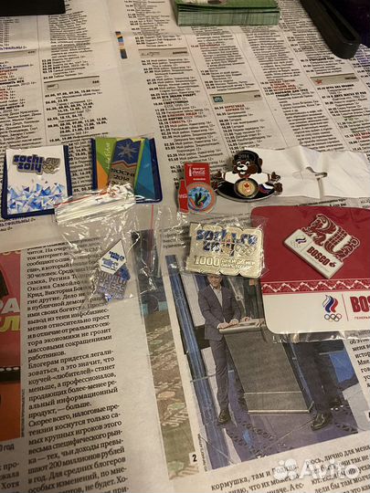 Значки Олимпиада Сочи 2014