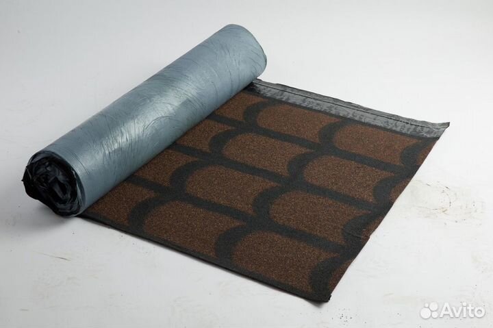 Рулонная черепица Классическая Коричневая