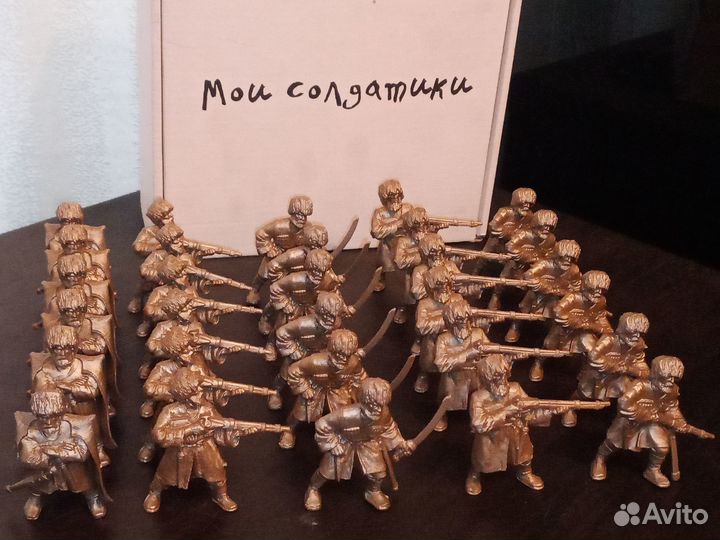 Пластмассовые солдатики - Казаки, отряд из 5 шт