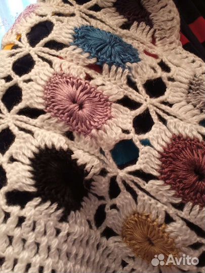 Платки-шали вязаные крючком