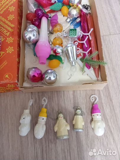 Елочные игрушки СССР набор малютка