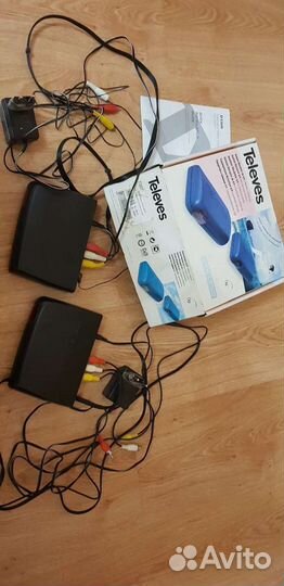 Передатчик и приёмник A/V с радиоудлиннителем пду