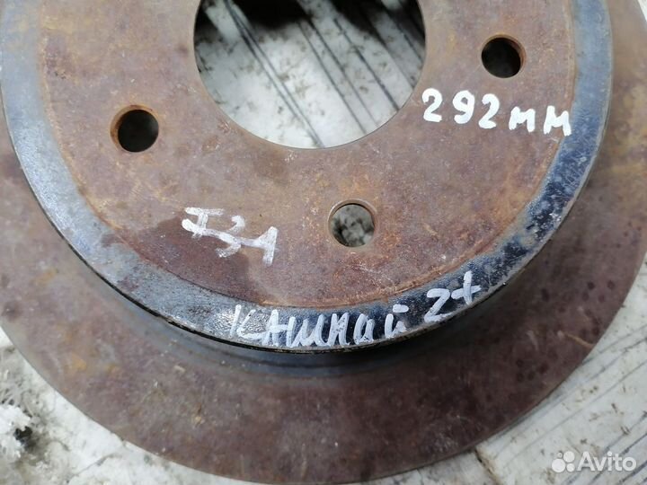 Qashqai Juke Диск 1шт Задний Тормозной tiida