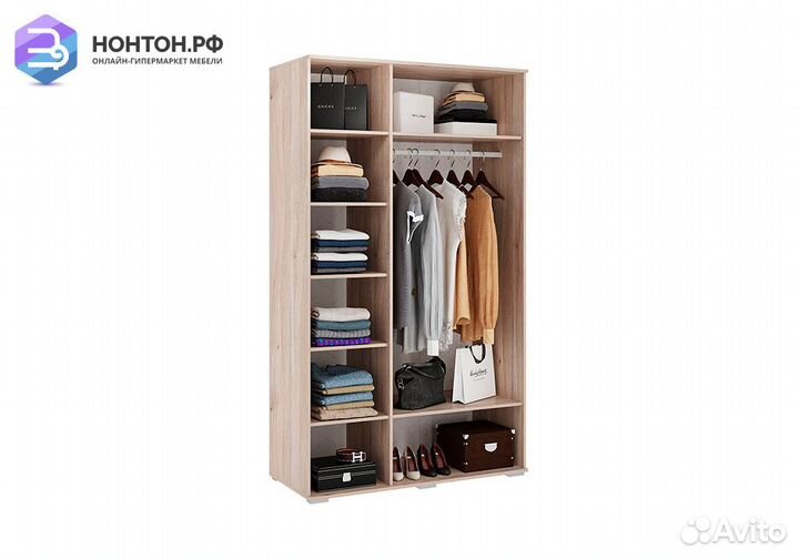 Шкаф трехдверный Лайк 05.02 дуб мария / горчица