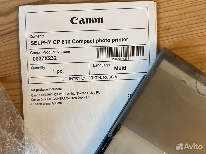 Мини принтер canon selphy cp810