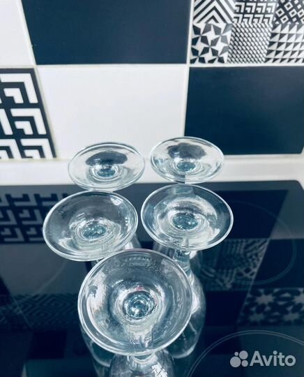 Фужеры бокалы для шампанского 5 штук