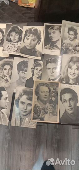 Почтовые открытки времён СССР с артистами